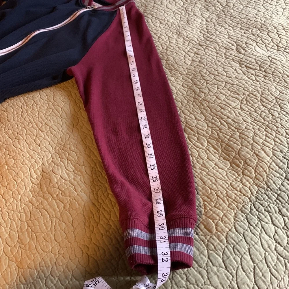 Levi’s Mens Blue & Burgundy Varsity Style Slim Fit Jacket Size XL